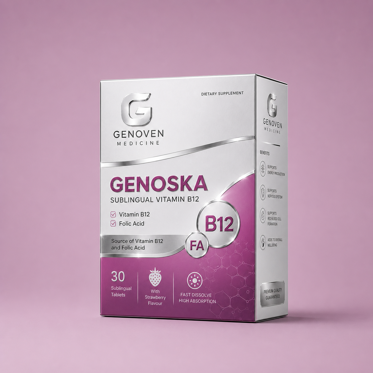 genoska sublingual b12 folic tab